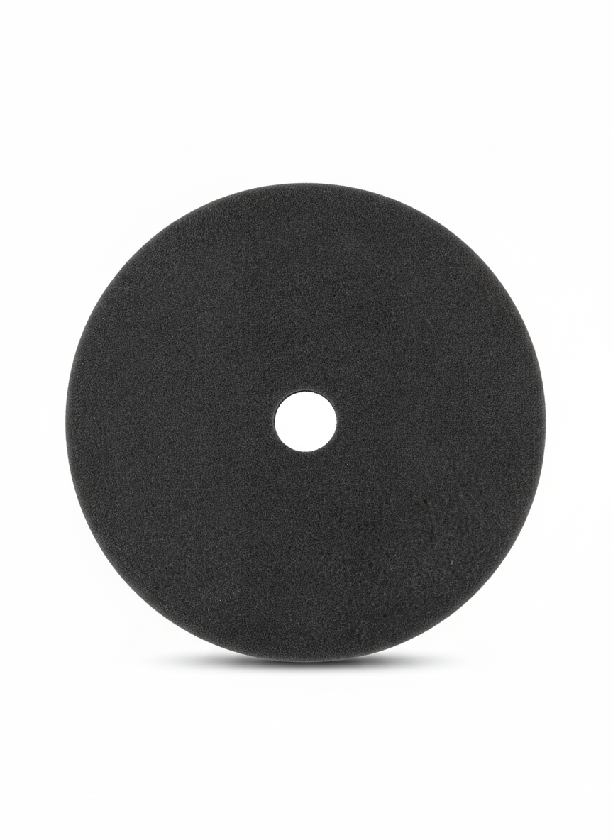 6.5" Black Finishing Pad | Foam Final Polish Pad