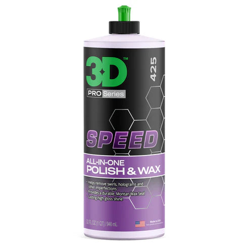 3D Speed All-In-One Polish & Wax | One Step Paint Correction & Protection