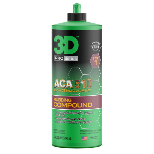 3D ACA 510 Premium Rubbing Compound | Heavy Cut Paint Correction