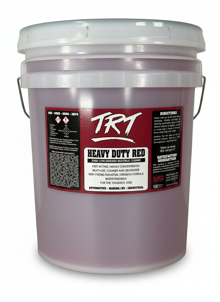 TRT Heavy Duty Red | Super-Concentrated Industrial Cleaner & Degreaser