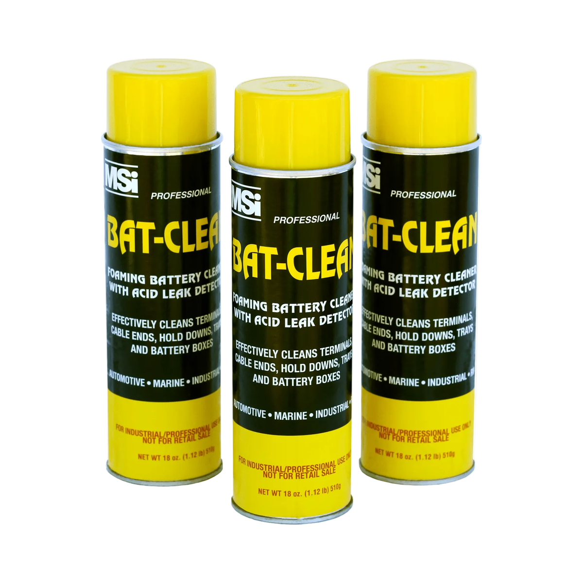 MSi Bat - Clean | Professional Foaming Battery Cleaner w/Acid Leak Detector - Mark Supply Inc