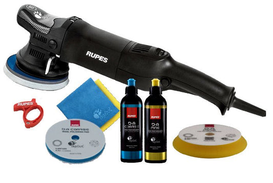 RUPES BigFoot LHR15ES 15mm Dual Action Polisher - Professional Orbital Car Detailing Tool - Mark Supply Inc