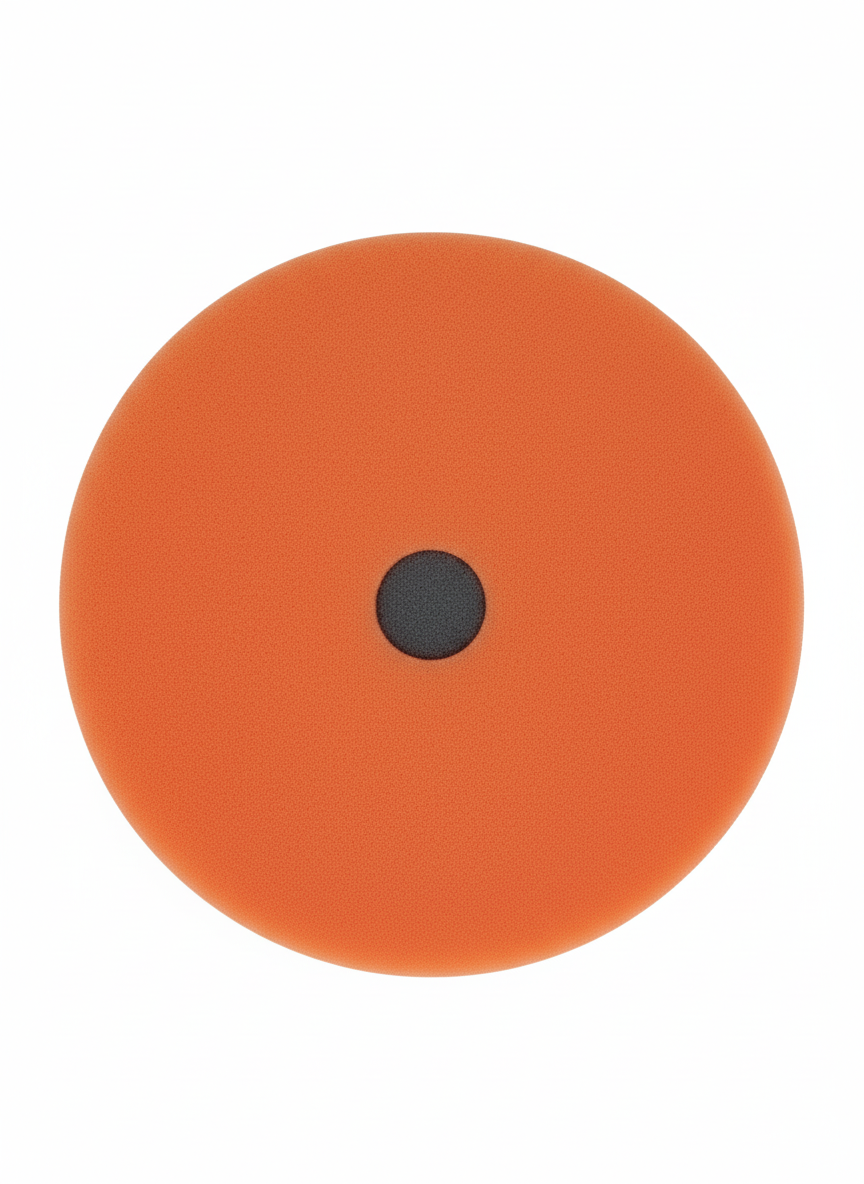 6.5" Orange Polishing Pad | Medium Foam Polish Pad