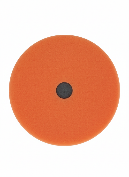 6.5" Orange Polishing Pad | Medium Foam Polish Pad