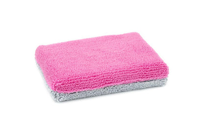 Autofiber Microfiber Coating Applicator Sponge | Thin Terry Applicator with Plastic Barrier(12 pk)