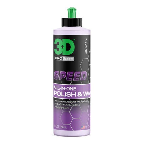 3D Speed All - In - One Polish & Wax | One Step Paint Correction & Protection - Mark Supply Inc