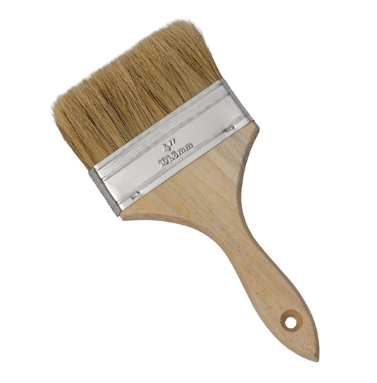 4" Bristle Detail Paintbrush | Wide Coverage Tire Dressing Detailing Brush - Mark Supply Inc