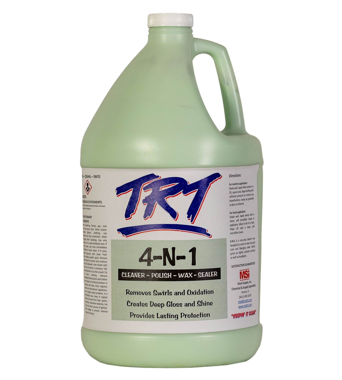 TRT 4-N-1 Paint Cleaner Polish Wax & Sealer | One-Step Gloss & Protection