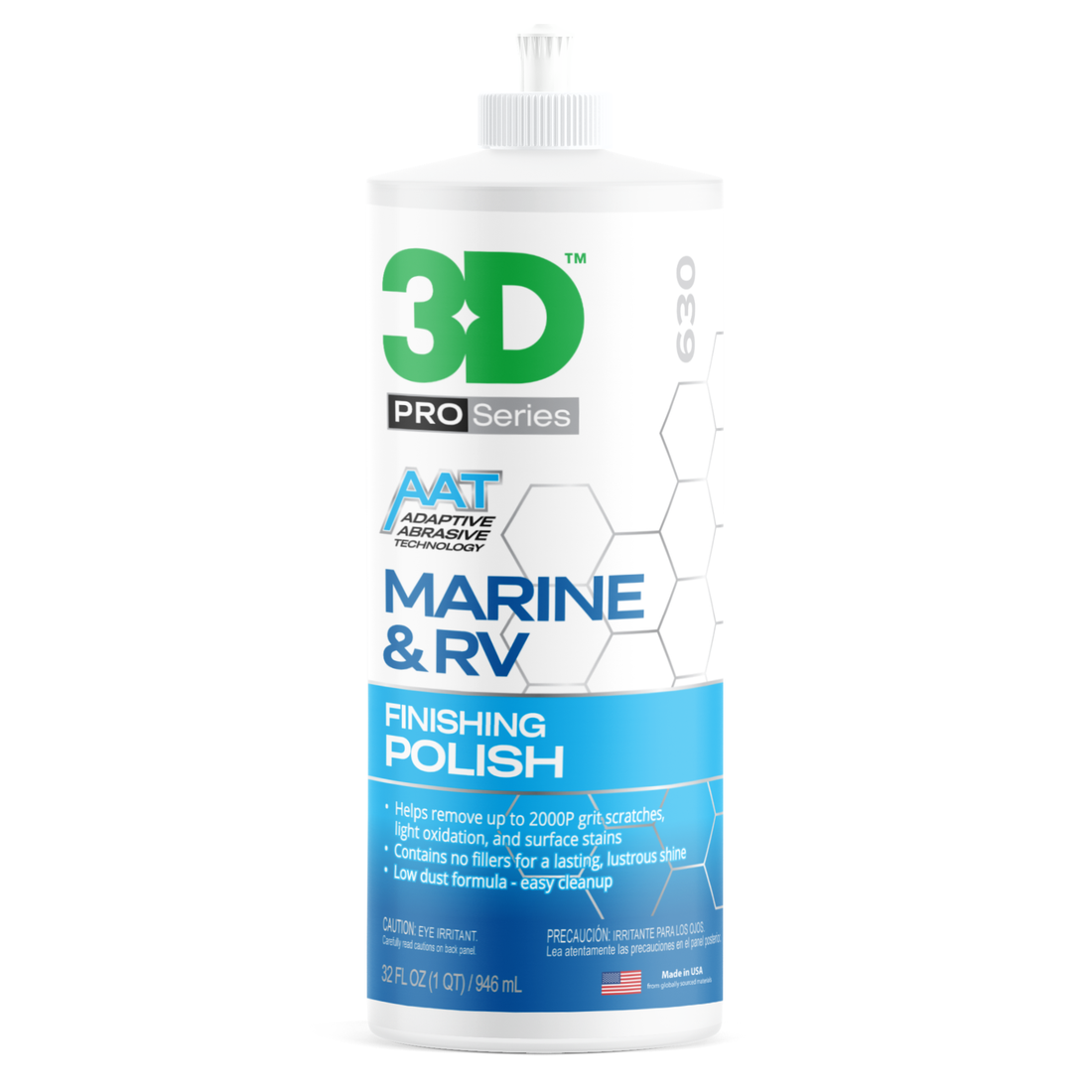 3D Marine & RV Finishing Polish | Gloss Restoration for Gel Coat