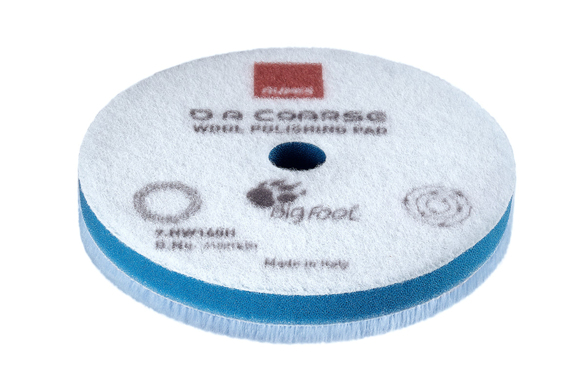 RUPES D-A COARSE Wool Polishing Pad | High Cutting Power for Dual Action Polishers