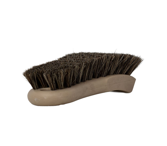 Horsehair Leather Interior Scrub Brush | Safe Cleaning for Leather, Vinyl & Upholstery