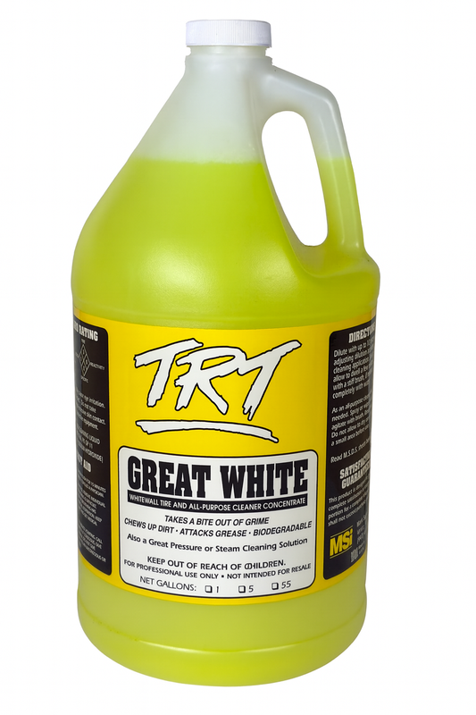 TRT GREAT WHITE | Whitewall Tire & All-Purpose Cleaner Concentrate