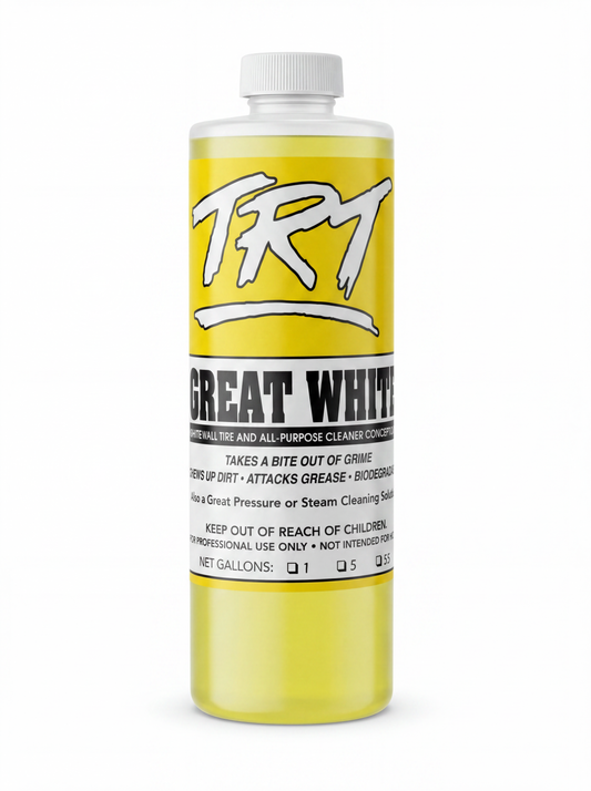 TRT GREAT WHITE | Whitewall Tire & All-Purpose Cleaner Concentrate