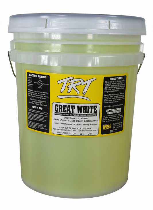TRT GREAT WHITE | Whitewall Tire & All-Purpose Cleaner Concentrate