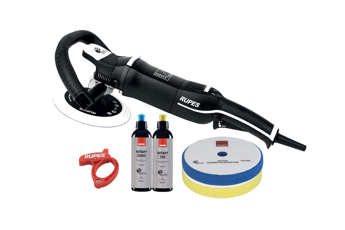 RUPES BigFoot LH19E Rotary Polisher | Professional High Torque Polishing Tool