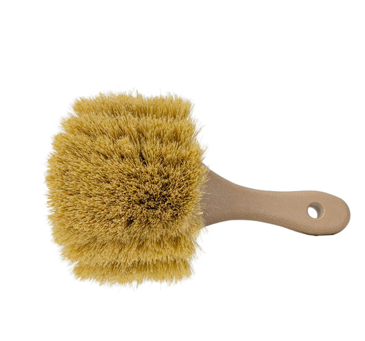 Tampico Plastic Wheel Brush | Natural Fiber Wheel Cleaning Brush