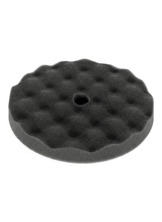 Black Foam Waffle 7.5" Finishing Pad | High Gloss Polishing Pad - Mark Supply Inc