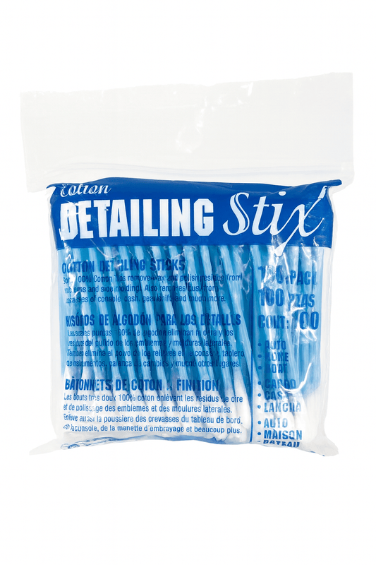 Cotton Detailing Stix – Precision Cotton Detailing Sticks (100 Pack) - Mark Supply Inc