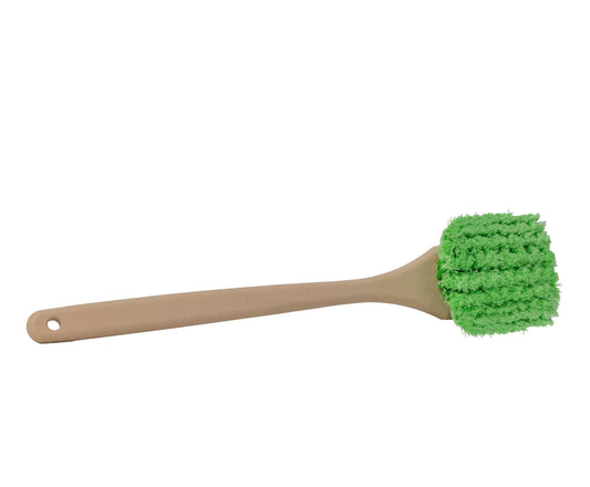 Green Long Handle Fender Brush | Wheel Well & Fender Cleaning Brush - Mark Supply Inc