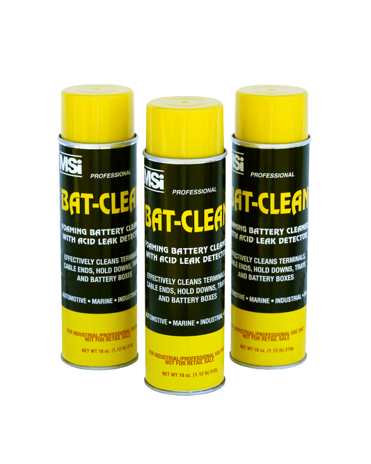 MSi Bat - Clean | Professional Foaming Battery Cleaner w/Acid Leak Detector - Mark Supply Inc