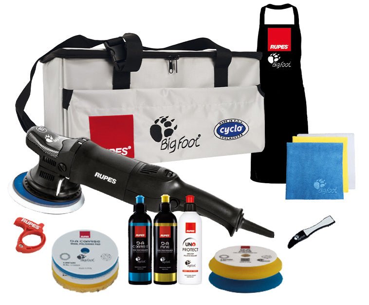 RUPES BigFoot LHR15ES 15mm Dual Action Polisher - Professional Orbital Car Detailing Tool - Mark Supply Inc
