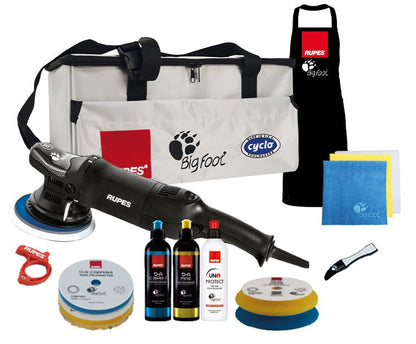 RUPES BigFoot LHR15ES 15mm Dual Action Polisher - Professional Orbital Car Detailing Tool - Mark Supply Inc