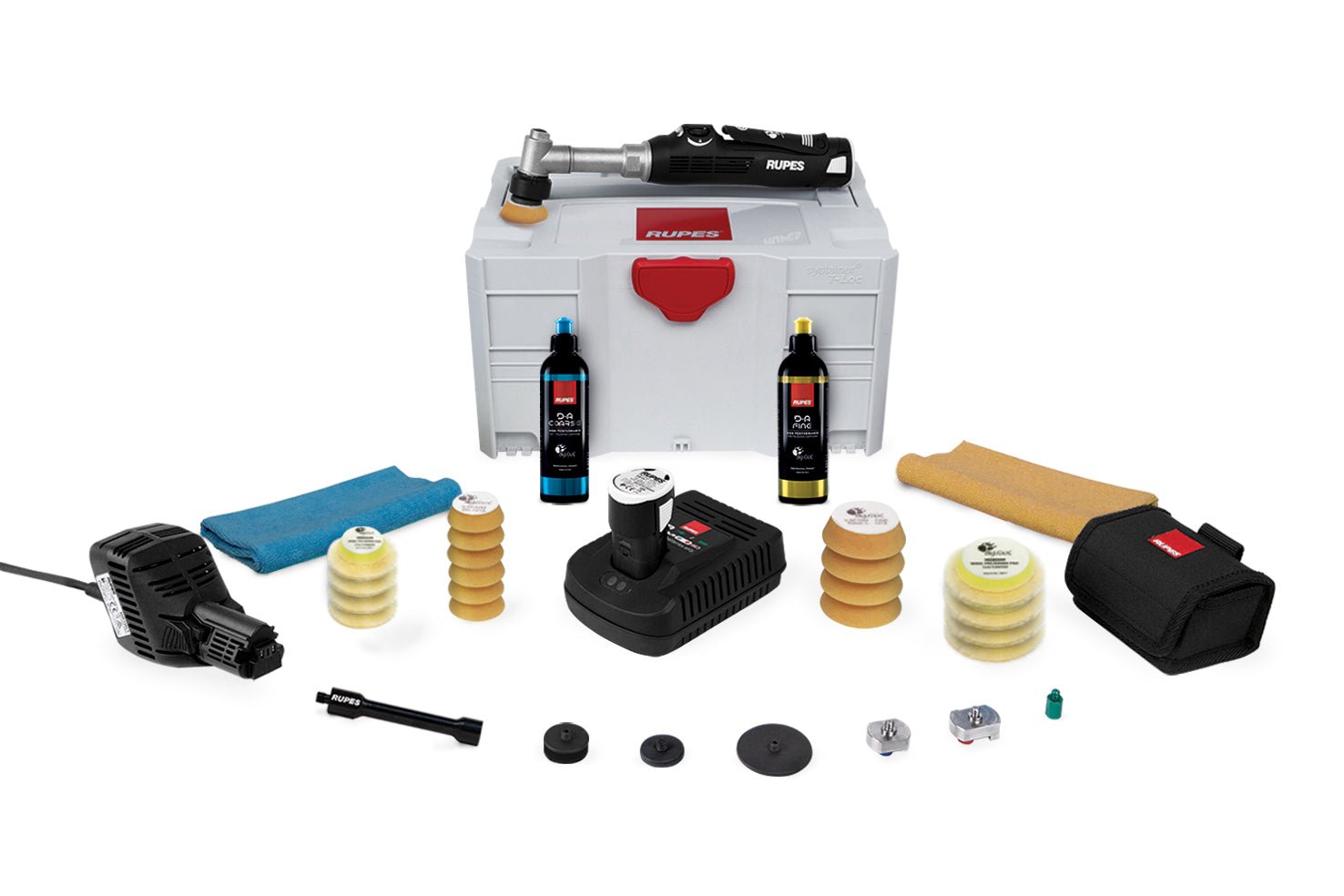 RUPES HR81ML iBrid Nano Polisher Long Neck | 3 Motion Precision Detailing Deluxe Kit - Mark Supply Inc