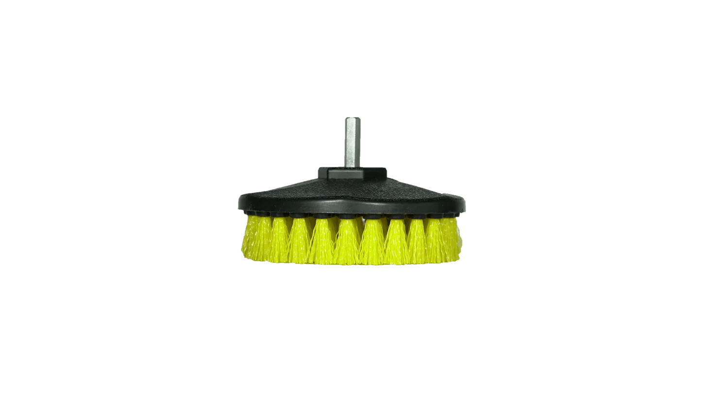 SM Arnold Yellow Drill Brush | Medium - Duty Carpet & Upholstery Cleaning Attachment - Mark Supply Inc
