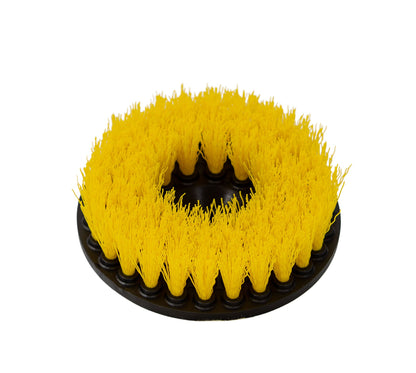 SM Arnold Yellow Drill Brush | Medium - Duty Carpet & Upholstery Cleaning Attachment - Mark Supply Inc