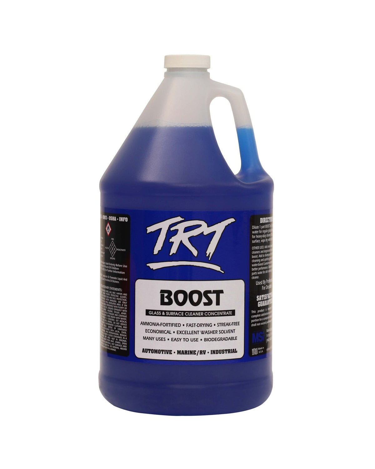 TRT BOOST Glass & Surface Cleaner Concentrate | Streak-Free Professional Formula - Mark Supply Inc