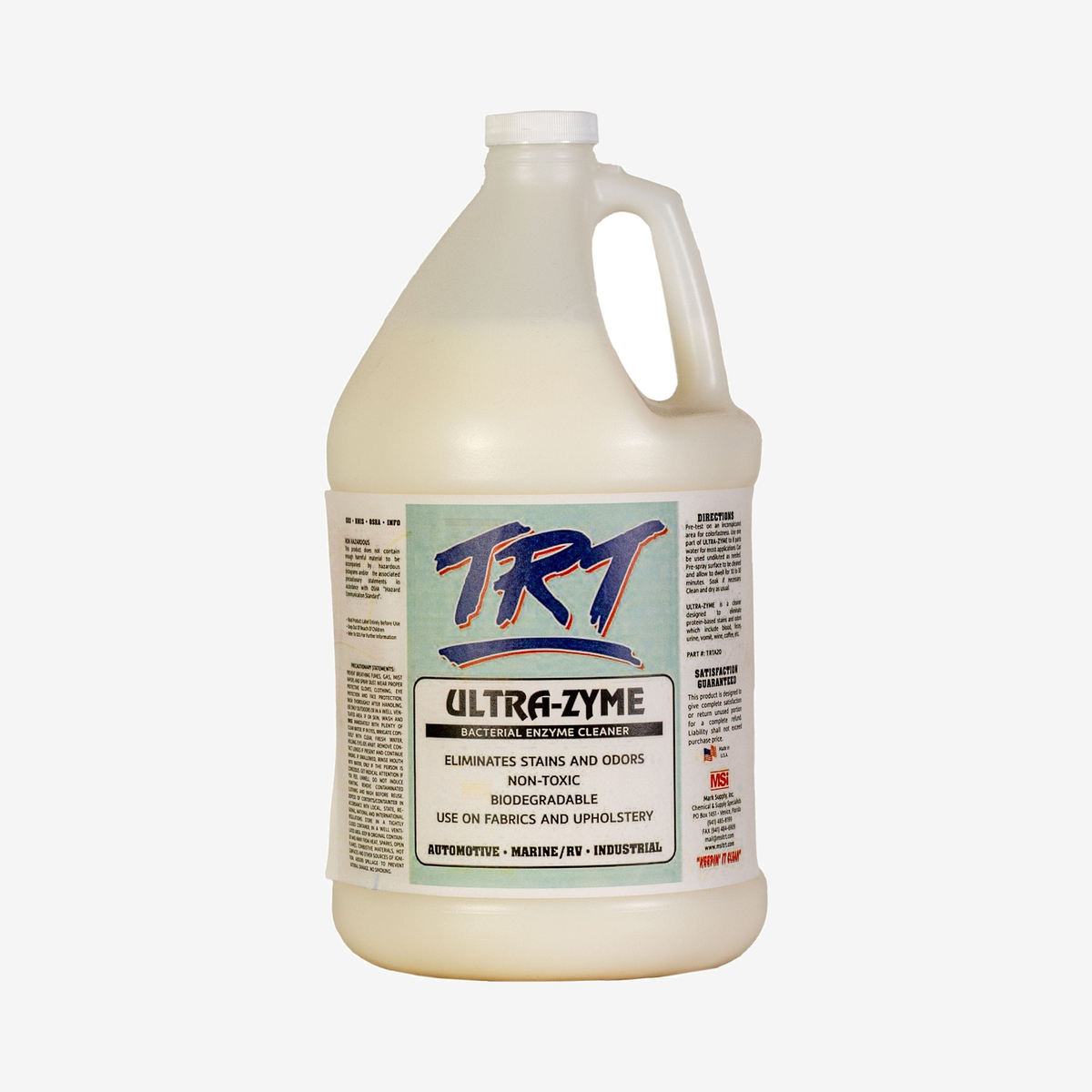 TRT Ultra - Zyme Bacterial Enzyme Cleaner | Professional Odor & Stain Eliminator - Mark Supply Inc