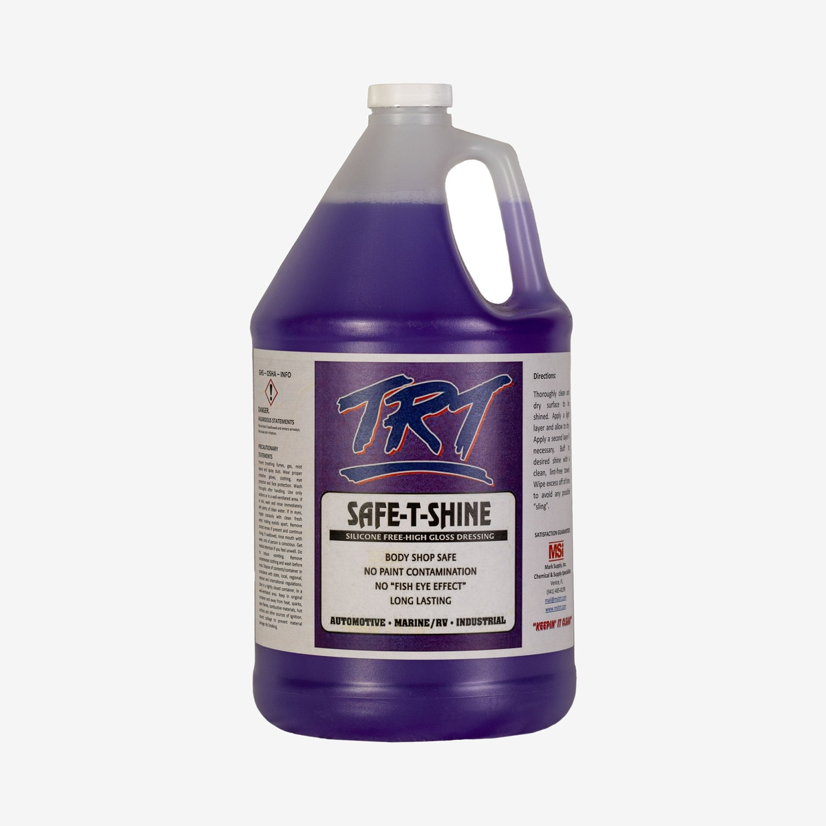 TRT Safe - T - Shine | Silicone - Free Tire & Trim Dressing - Mark Supply Inc