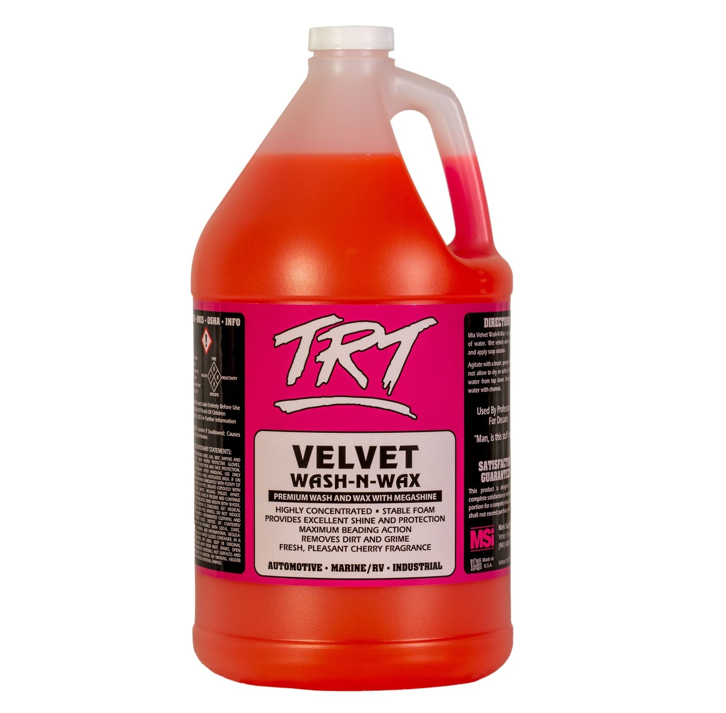 TRT Velvet Wash - N - Wax | Premium Wash & Wax with MegaShine - Mark Supply Inc