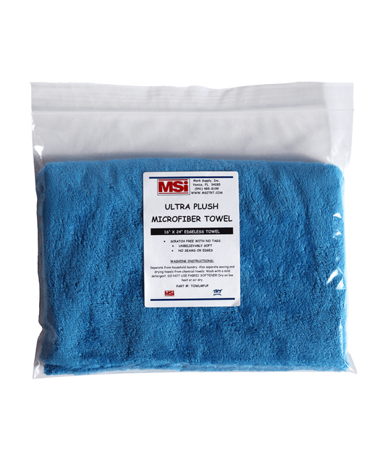 Ultra Plush Microfiber Towel 16x24 | Edgeless Scratch - Free Detailing Towel - Mark Supply Inc